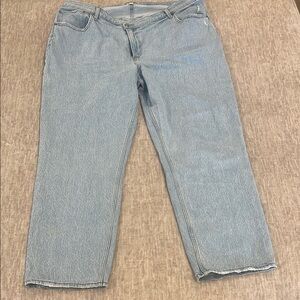 Abercrombie & Fitch Light Blue Women's Jeans with light distressing